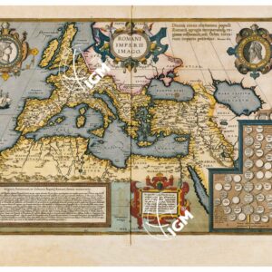 THEATRUM ORBIS TERRARUM (ATLANTE DELL' ORTELIO) A COLORI - ORBIS ROMANUS FIUE ROMANUM IMPERIUM  TAVOLA - g