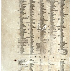 THEATRUM ORBIS TERRARUM (ATLANTE DELL' ORTELIO) A COLORI - HISPANIA, GALLIA INDICE