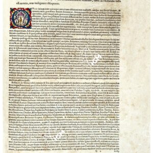 THEATRUM ORBIS TERRARUM (ATLANTE DELL' ORTELIO) A COLORI - DE MONA DRUIDUM INSULA ANTIQUITATI SUÆ TESTO PAGINA 1