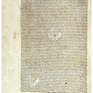 THEATRUM ORBIS TERRARUM (ATLANTE DELL' ORTELIO) A COLORI - DE MONA DRUIDUM INSULA ANTIQUITATI SUÆ TESTO PAGINA 2