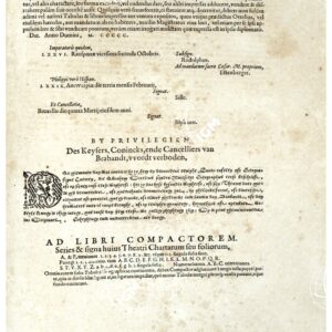 THEATRUM ORBIS TERRARUM (ATLANTE DELL' ORTELIO) A COLORI - IMP. RUDOLPHI PHILIPPI, HISP. TESTO