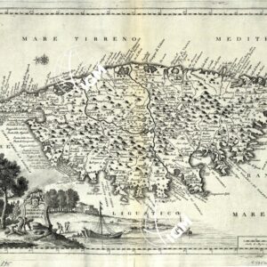 ATLANTE DELLE CARTE GEOGRAFICHE DI VARIE REGIONI D' ITALIA A FOGLI SCIOLTI - CORSICA - TAVOLA 13