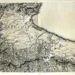 ATLANTE BACLER D'ALBE CARTE GENERALE DES ROYAUMES DE NAPLES, SICILIE ET SARDAIGNE EN 24 FEUILLES - FOGLIO 7