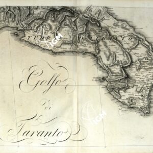 ATLANTE BACLER D'ALBE CARTE GENERALE DES ROYAUMES DE NAPLES, SICILIE ET SARDAIGNE EN 24 FEUILLES - FOGLIO 9