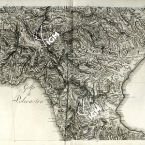 ATLANTE BACLER D'ALBE CARTE GENERALE DES ROYAUMES DE NAPLES, SICILIE ET SARDAIGNE EN 24 FEUILLES - FOGLIO 10