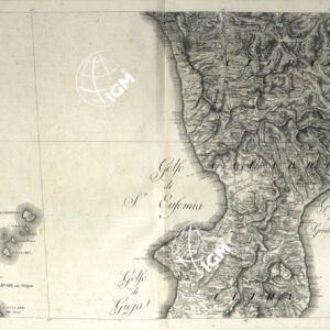 ATLANTE BACLER D'ALBE CARTE GENERALE DES ROYAUMES DE NAPLES, SICILIE ET SARDAIGNE EN 24 FEUILLES - FOGLIO 15