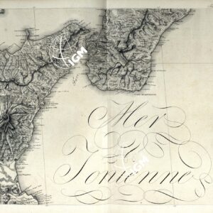 ATLANTE BACLER D'ALBE CARTE GENERALE DES ROYAUMES DE NAPLES, SICILIE ET SARDAIGNE EN 24 FEUILLES - FOGLIO 18