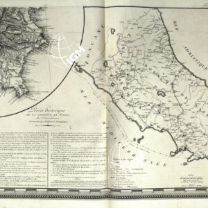 ATLANTE BACLER D'ALBE CARTE GENERALE DES ROYAUMES DE NAPLES, SICILIE ET SARDAIGNE EN 24 FEUILLES - FOGLIO 23