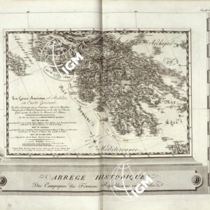 ATLANTE BACLER D' ALBE CARTE GENERALE DU THEATRÈ DE LA GUERRE EN ITALIE ET DANS LES ALPES - FOGLIO 25