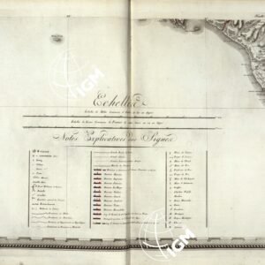 ATLANTE BACLER D' ALBE CARTE GENERALE DU THEATRÈ DE LA GUERRE EN ITALIE ET DANS LES ALPES - FOGLIO 28 SEGNI CONVENZIONALI