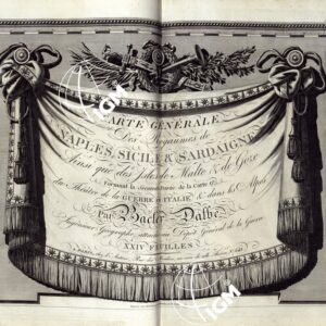 ATLANTE BACLER D' ALBE CARTE GENERALE DU THEATRÈ DE LA GUERRE EN ITALIE ET DANS LES ALPES - FRONTESPIZIO