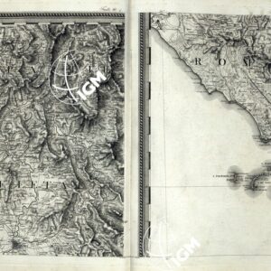 ATLANTE BACLER D' ALBE CARTE GENERALE DU THEATRÈ DE LA GUERRE EN ITALIE ET DANS LES ALPES - FOGLIO 4 E 5