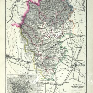 ATLANTE ORO-IDROGRAFICO COROGRAFICO E STORICO DELL' ITALIA ANNI dal 1138 a dopo il 1870 - PROVINCIA DI VICENZA