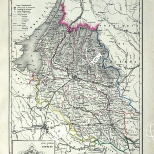 ATLANTE ORO-IDROGRAFICO COROGRAFICO E STORICO DELL' ITALIA ANNI dal 1138 a dopo il 1870 - PROVINCIA DI VERONA