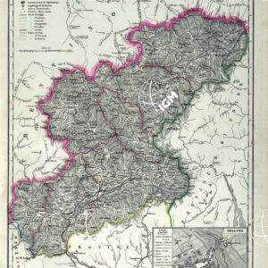 ATLANTE ORO-IDROGRAFICO COROGRAFICO E STORICO DELL' ITALIA ANNI dal 1138 a dopo il 1870 - PROVINCIA DI BELLUNO