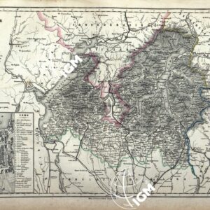 ATLANTE ORO-IDROGRAFICO COROGRAFICO E STORICO DELL' ITALIA ANNI dal 1138 a dopo il 1870 - PROVINCIA DI COMO