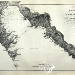 ATLANTE ORO-IDROGRAFICO COROGRAFICO E STORICO DELL' ITALIA ANNI dal 1138 a dopo il 1870 - CARTA DEL GOLFO DELLA SPEZIA