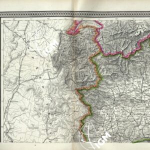 ATLANTE ORO-IDROGRAFICO COROGRAFICO E STORICO DELL' ITALIA ANNI dal 1138 a dopo il 1870 - TAVOLA N. 1