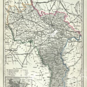 ATLANTE ORO-IDROGRAFICO COROGRAFICO E STORICO DELL' ITALIA ANNI dal 1138 a dopo il 1870 - PROVINCIA DI PAVIA