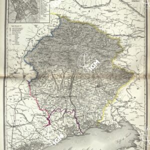ATLANTE ORO-IDROGRAFICO COROGRAFICO E STORICO DELL' ITALIA ANNI dal 1138 a dopo il 1870 -PROVINCIA DI UDINE (FRIULI)