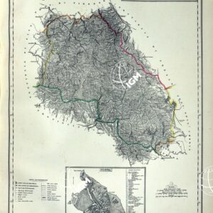ATLANTE ORO-IDROGRAFICO COROGRAFICO E STORICO DELL' ITALIA ANNI dal 1138 a dopo il 1870 - PROVINCIA DI SIENA