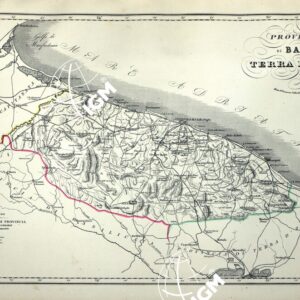 ATLANTE ORO-IDROGRAFICO COROGRAFICO E STORICO DELL' ITALIA ANNI dal 1138 a dopo il 1870 - PROVINCIA DI BARI