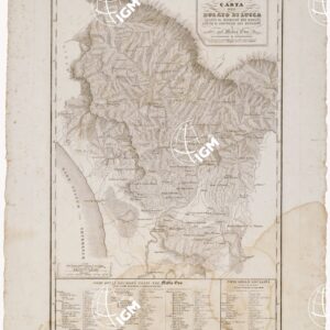 Atlante geografico d'Italia,  II, Ducato di Lucca, CARTA DEL DUCATO DI LUCCA AVANTI IL DOMINIO DEI ROMANI SOTTO IL GOVERNO DEI MEDESIMI E NEL MEDIO EVO