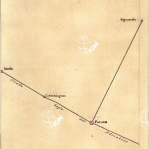 CARTA GEOMETRICA DELLA TOSCANA NELLA PROPORZIONE DI 1:100.000. COPIATA DALL'ORIGINALE COMPILATO DALL'ASTRONOMO P.DRE GIOVANNI INGHIRAMI - Foglio 10 - Faenza