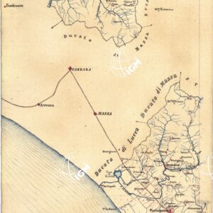 CARTA GEOMETRICA DELLA TOSCANA NELLA PROPORZIONE DI 1:100.000. COPIATA DALL'ORIGINALE COMPILATO DALL'ASTRONOMO P.DRE GIOVANNI INGHIRAMI - Foglio 15 - Pietrasanta