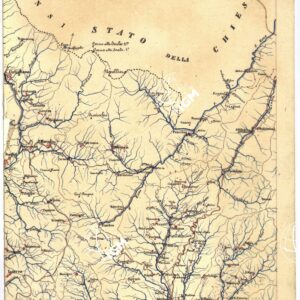 CARTA GEOMETRICA DELLA TOSCANA NELLA PROPORZIONE DI 1:100.000. COPIATA DALL'ORIGINALE COMPILATO DALL'ASTRONOMO P.DRE GIOVANNI INGHIRAMI - Foglio 18 - Pistoia
