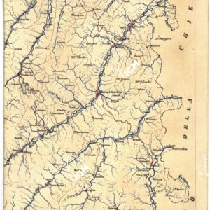 CARTA GEOMETRICA DELLA TOSCANA NELLA PROPORZIONE DI 1:100.000. COPIATA DALL'ORIGINALE COMPILATO DALL'ASTRONOMO P.DRE GIOVANNI INGHIRAMI - Foglio 22 - Rocca S. Casciano