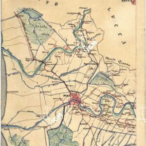 CARTA GEOMETRICA DELLA TOSCANA NELLA PROPORZIONE DI 1:100.000. COPIATA DALL'ORIGINALE COMPILATO DALL'ASTRONOMO P.DRE GIOVANNI INGHIRAMI - Foglio 28 - Pisa