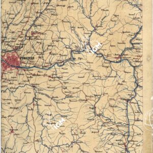 CARTA GEOMETRICA DELLA TOSCANA NELLA PROPORZIONE DI 1:100.000. COPIATA DALL'ORIGINALE COMPILATO DALL'ASTRONOMO P.DRE GIOVANNI INGHIRAMI - Foglio 32 - Firenze