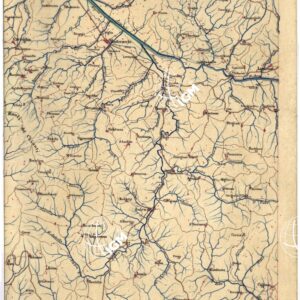 CARTA GEOMETRICA DELLA TOSCANA NELLA PROPORZIONE DI 1:100.000. COPIATA DALL'ORIGINALE COMPILATO DALL'ASTRONOMO P.DRE GIOVANNI INGHIRAMI - Foglio 45 - Terranuova