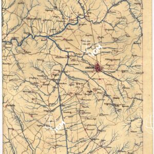 CARTA GEOMETRICA DELLA TOSCANA NELLA PROPORZIONE DI 1:100.000. COPIATA DALL'ORIGINALE COMPILATO DALL'ASTRONOMO P.DRE GIOVANNI INGHIRAMI - Foglio 46 - Arezzo