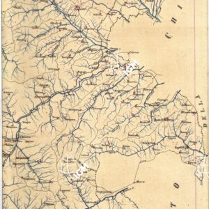 CARTA GEOMETRICA DELLA TOSCANA NELLA PROPORZIONE DI 1:100.000. COPIATA DALL'ORIGINALE COMPILATO DALL'ASTRONOMO P.DRE GIOVANNI INGHIRAMI - Foglio 47 - Borgo San Sepolcro