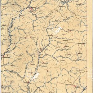 CARTA GEOMETRICA DELLA TOSCANA NELLA PROPORZIONE DI 1:100.000. COPIATA DALL'ORIGINALE COMPILATO DALL'ASTRONOMO P.DRE GIOVANNI INGHIRAMI - Foglio 57 - Montalcino