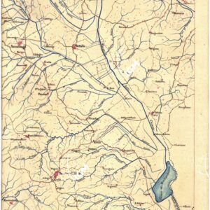 CARTA GEOMETRICA DELLA TOSCANA NELLA PROPORZIONE DI 1:100.000. COPIATA DALL'ORIGINALE COMPILATO DALL'ASTRONOMO P.DRE GIOVANNI INGHIRAMI - Foglio 58 - Montepulciano
