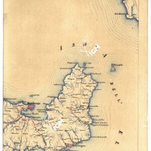 CARTA GEOMETRICA DELLA TOSCANA NELLA PROPORZIONE DI 1:100.000. COPIATA DALL'ORIGINALE COMPILATO DALL'ASTRONOMO P.DRE GIOVANNI INGHIRAMI - Foglio 64  - Isola d'Elba