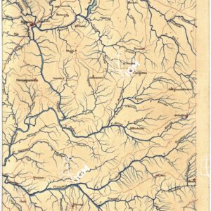 CARTA GEOMETRICA DELLA TOSCANA NELLA PROPORZIONE DI 1:100.000. COPIATA DALL'ORIGINALE COMPILATO DALL'ASTRONOMO P.DRE GIOVANNI INGHIRAMI - Foglio 68 - Campagnatico