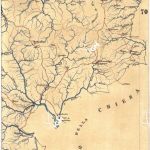 CARTA GEOMETRICA DELLA TOSCANA NELLA PROPORZIONE DI 1:100.000. COPIATA DALL'ORIGINALE COMPILATO DALL'ASTRONOMO P.DRE GIOVANNI INGHIRAMI - Foglio 70 - Radicofani