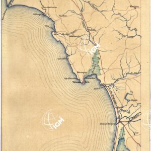 CARTA GEOMETRICA DELLA TOSCANA NELLA PROPORZIONE DI 1:100.000. COPIATA DALL'ORIGINALE COMPILATO DALL'ASTRONOMO P.DRE GIOVANNI INGHIRAMI - Foglio 79 - Orbetello