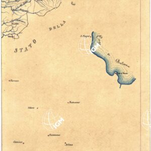 CARTA GEOMETRICA DELLA TOSCANA NELLA PROPORZIONE DI 1:100.000. COPIATA DALL'ORIGINALE COMPILATO DALL'ASTRONOMO P.DRE GIOVANNI INGHIRAMI - Foglio 82 - Sorano