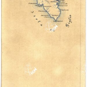 CARTA GEOMETRICA DELLA TOSCANA NELLA PROPORZIONE DI 1:100.000. COPIATA DALL'ORIGINALE COMPILATO DALL'ASTRONOMO P.DRE GIOVANNI INGHIRAMI - Foglio 90 - Giglio