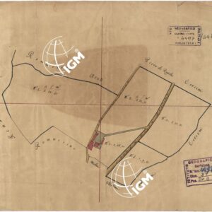 PLANIMETRIA DI UNA PROPRIETA' DEI DINTORNI DI FIRENZE TRA LA "STRADA VECCHIA ARETINA" E LA " STRADA REGIA ARETINA"