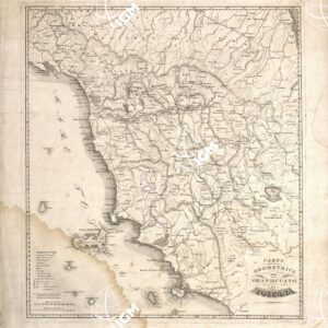 CARTA GEOMETRICA DEL GRANDUCATO DI TOSCANA
