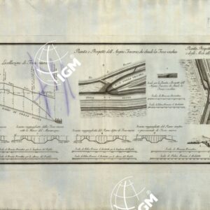 PIANTA DELLA PIANURA DI VALDICHIANA POSTA TRA IL CALLONE PONTIFICIO ED IL LAGO DI CHIUSI, CHE COMPRENDE ANCORA UN TRATTO DEL FIUME TRESA COLLA CAMPAGNA ADIACENTE FINO ALLA CONFLUENZA DEL TORRENTE MOJANO - Val di Chiana - Tavola 6