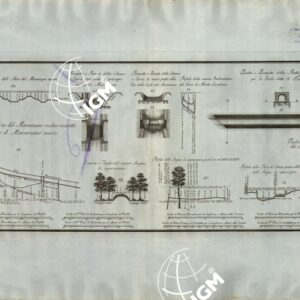 PIANTA DELLA PIANURA DI VALDICHIANA POSTA TRA IL CALLONE PONTIFICIO ED IL LAGO DI CHIUSI, CHE COMPRENDE ANCORA UN TRATTO DEL FIUME TRESA COLLA CAMPAGNA ADIACENTE FINO ALLA CONFLUENZA DEL TORRENTE MOJANO - Val di Chiana - Tavola 7