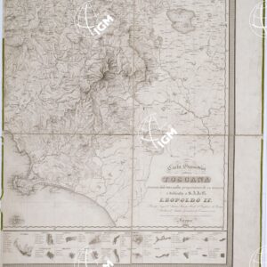 CARTA GEOMETRICA DELLA TOSCANA RICAVATA DAL VERO NELLA PROPORZIONE DI 1:200.000 - Coll. Bianconi n. 215 - Foglio 4
