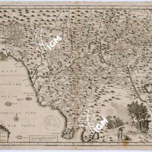 CARTA GEOGRAFICA DEL GRANDUCATO DI TOSCANA